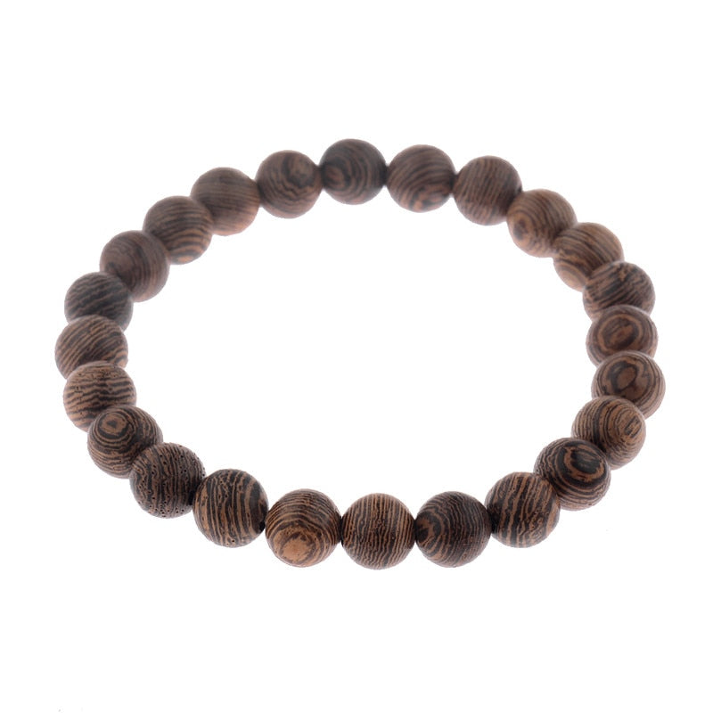Peris Gems 001-5 Natural 8mm Wodd Bead Bracelets Unisex | Meditation Bracelet SHEIN Amazon Temu