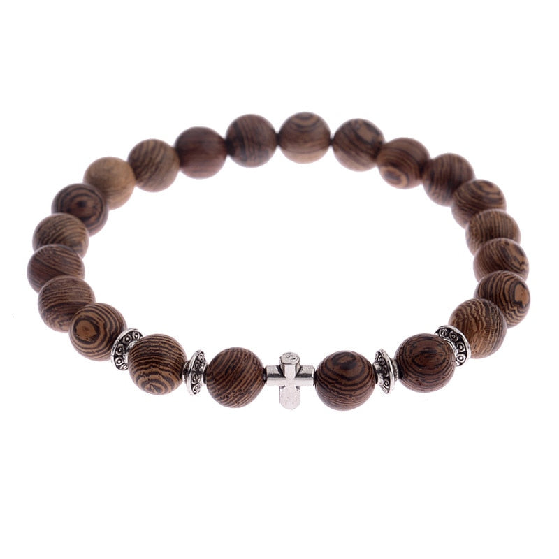 Peris Gems 003-3 Natural 8mm Wodd Bead Bracelets Unisex | Meditation Bracelet SHEIN Amazon Temu