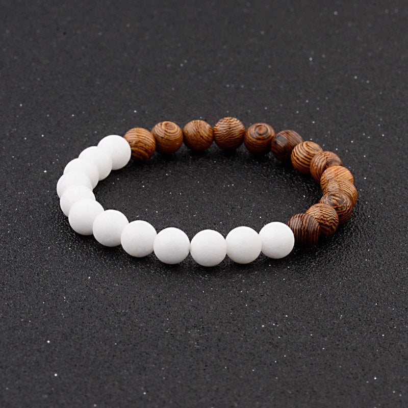 Peris Gems 005-A1 Natural 8mm Wodd Bead Bracelets Unisex | Meditation Bracelet SHEIN Amazon Temu