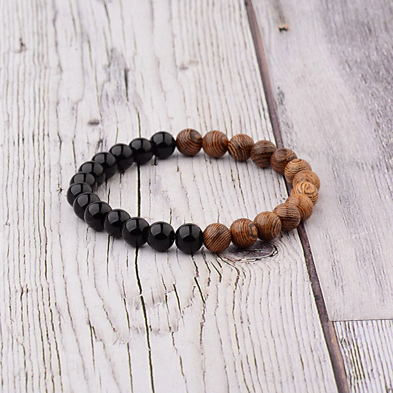 Peris Gems 005-A2 Natural 8mm Wodd Bead Bracelets Unisex | Meditation Bracelet SHEIN Amazon Temu