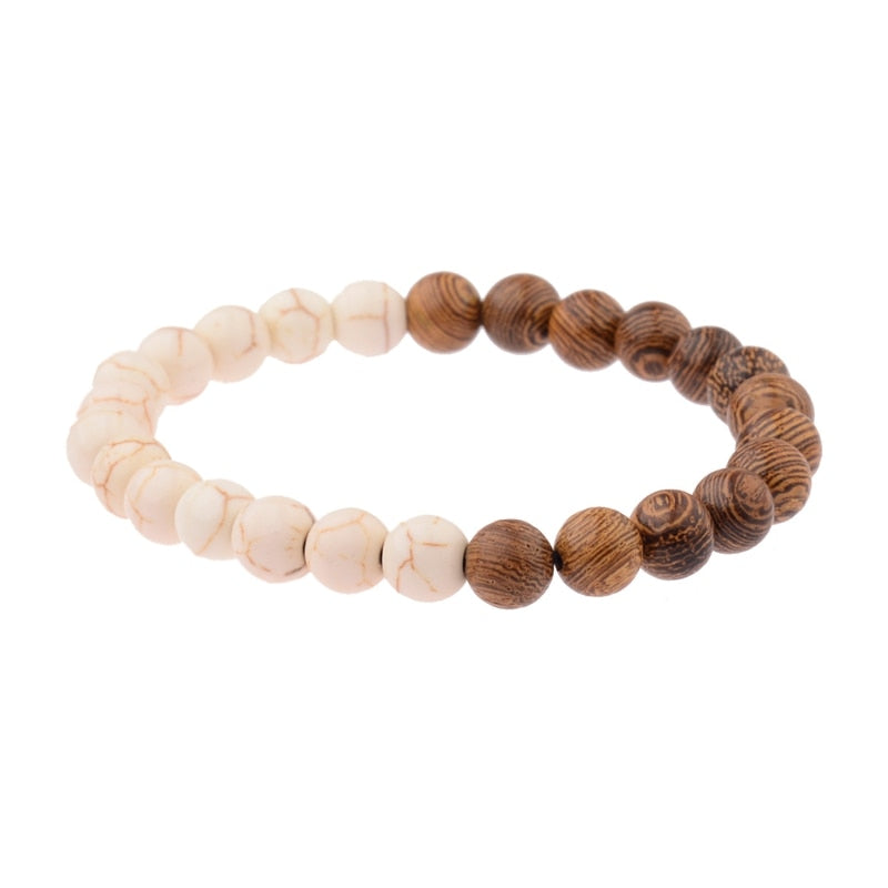 Peris Gems 005-C1 Natural 8mm Wodd Bead Bracelets Unisex | Meditation Bracelet SHEIN Amazon Temu