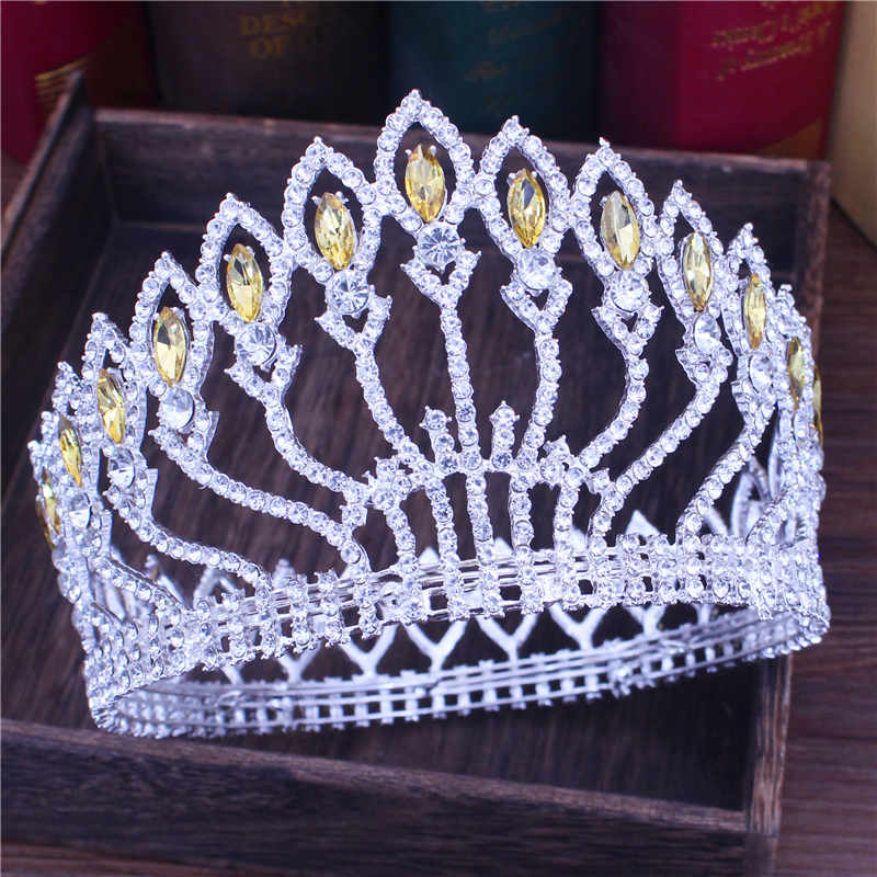 Peris Gems 01 Crystal Queen Wedding Tiara Crown | Women&