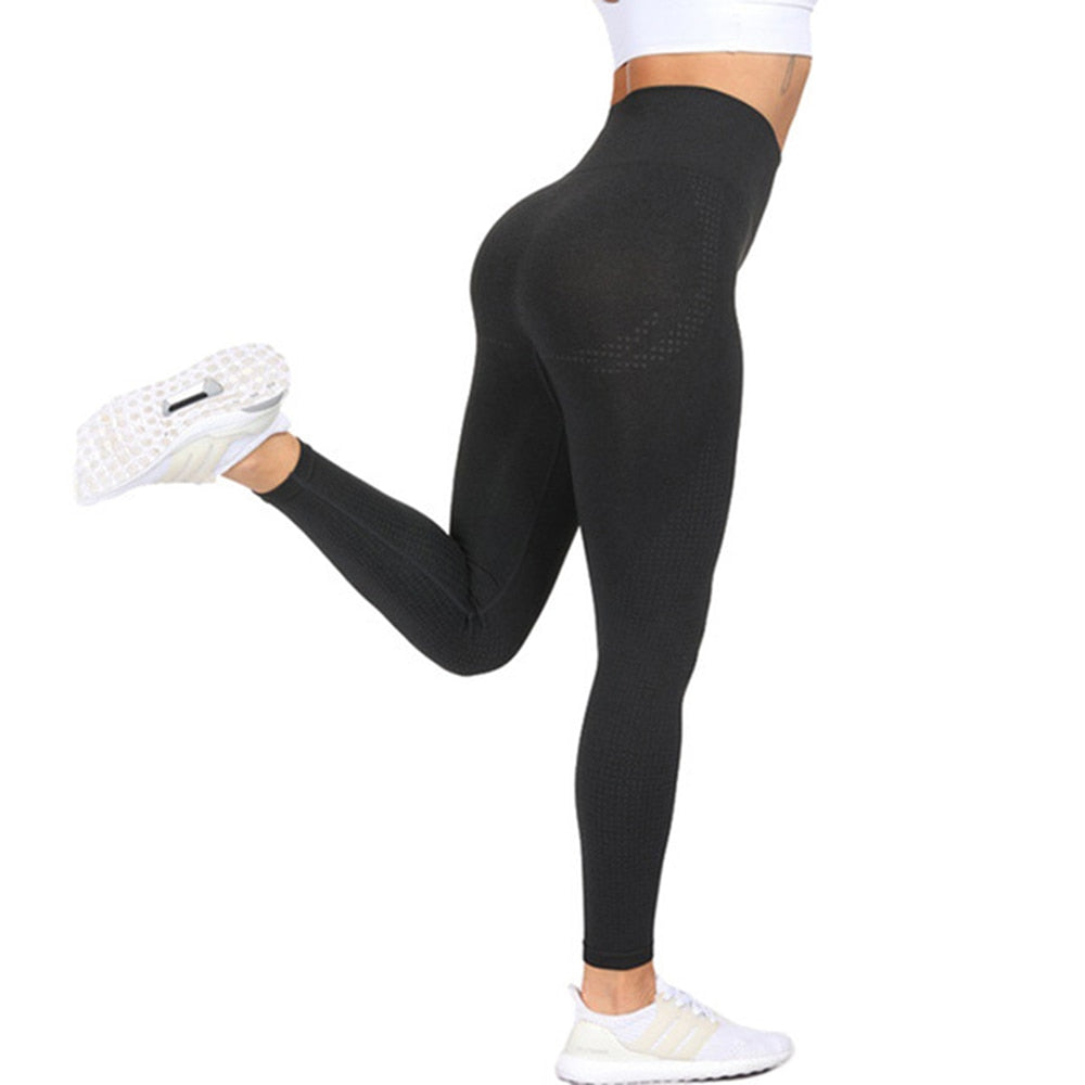Peris Gems 01 Leggings Black / M High Waist Seamless Leggings | Push Up Sport Leggins | Women&