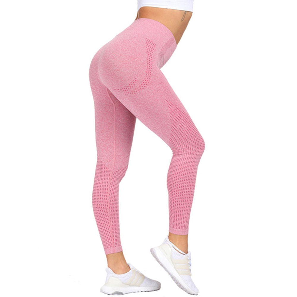 Peris Gems 01 Leggings Pink / M High Waist Seamless Leggings | Push Up Sport Leggins | Women&