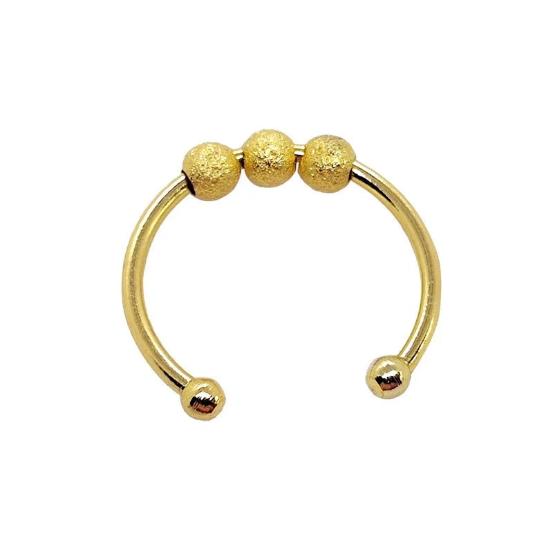 Peris Gems 01 / resizable 10mm Anxiety Rings For Women Y2k Jewelry Rings Butterfly Daisy Bead Anti Stress Fidget Spinner Rings For Teens 2024 Aesthetic SHEIN Amazon Temu
