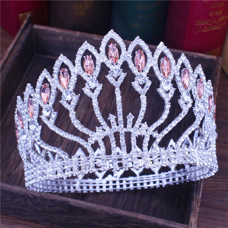Peris Gems 02 Crystal Queen Wedding Tiara Crown | Women&