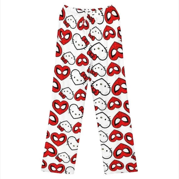 Peris Gems 02 / XL Hello Kitty Spider-Man anime pajama Pants Y2K cartoon loose slacks Family clothing Couple pants Girl gift Hello Kitty Spider-Man anime pajama Pants Y2K cartoon loose slacks Family clothing Couple pants Girl gift SHEIN Amazon Temu