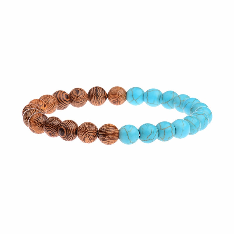 Peris Gems 022-1 Natural 8mm Wodd Bead Bracelets Unisex | Meditation Bracelet SHEIN Amazon Temu