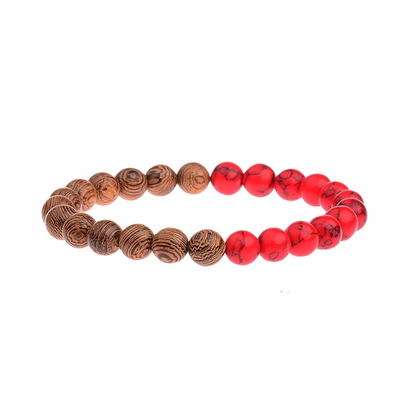 Peris Gems 022-2 Natural 8mm Wodd Bead Bracelets Unisex | Meditation Bracelet SHEIN Amazon Temu