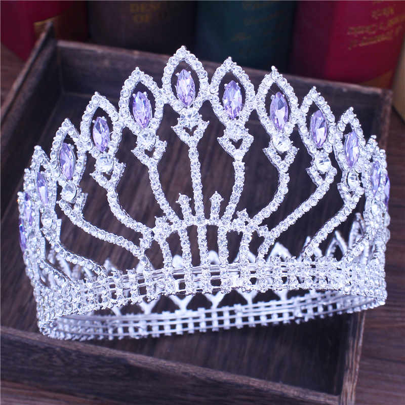 Peris Gems 03 Crystal Queen Wedding Tiara Crown | Women&