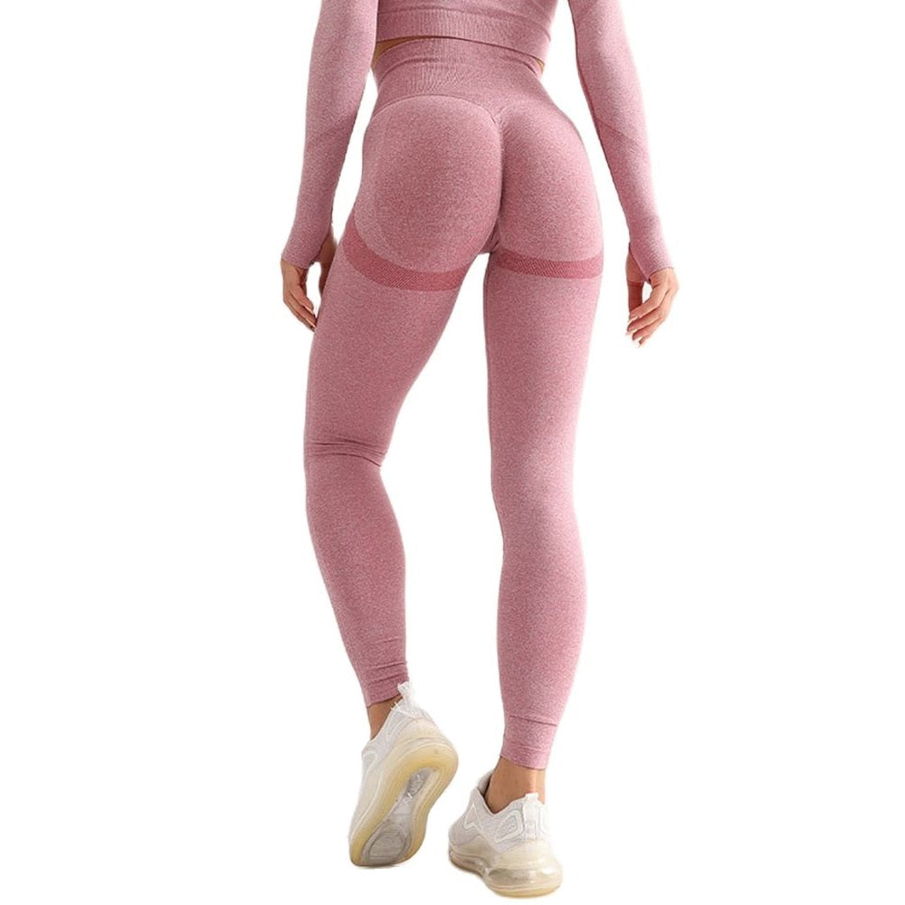 Peris Gems 03 Tights Dark pink / S High Waist Seamless Leggings | Push Up Sport Leggins | Women&