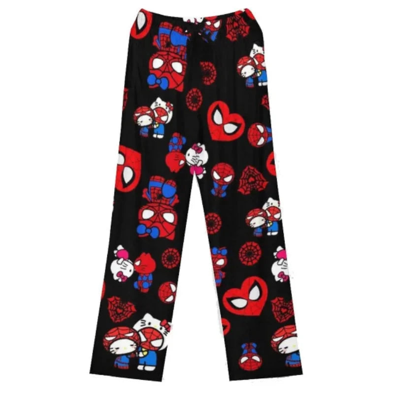 Peris Gems 03 / XL Hello Kitty Spider-Man anime pajama Pants Y2K cartoon loose slacks Family clothing Couple pants Girl gift Hello Kitty Spider-Man anime pajama Pants Y2K cartoon loose slacks Family clothing Couple pants Girl gift SHEIN Amazon Temu