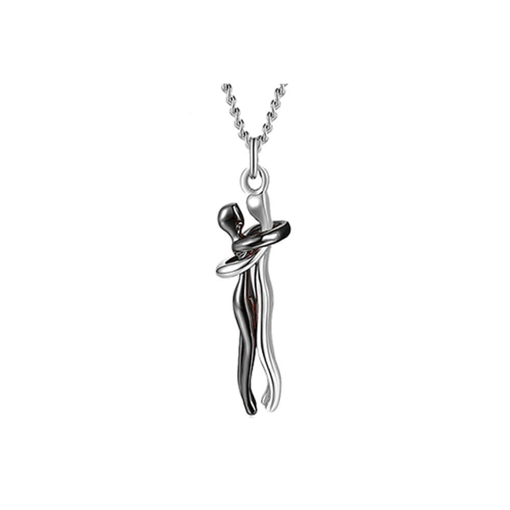 Peris Gems 04 Affectionate Hugging Pendant Necklace Unisex | Love Necklace SHEIN Amazon Temu