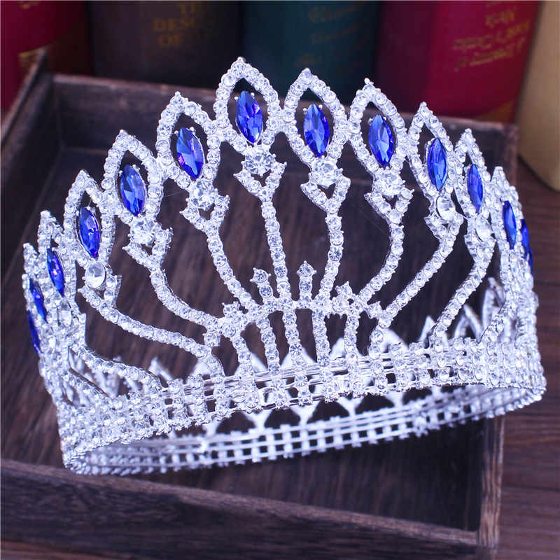 Peris Gems 04 Crystal Queen Wedding Tiara Crown | Women&