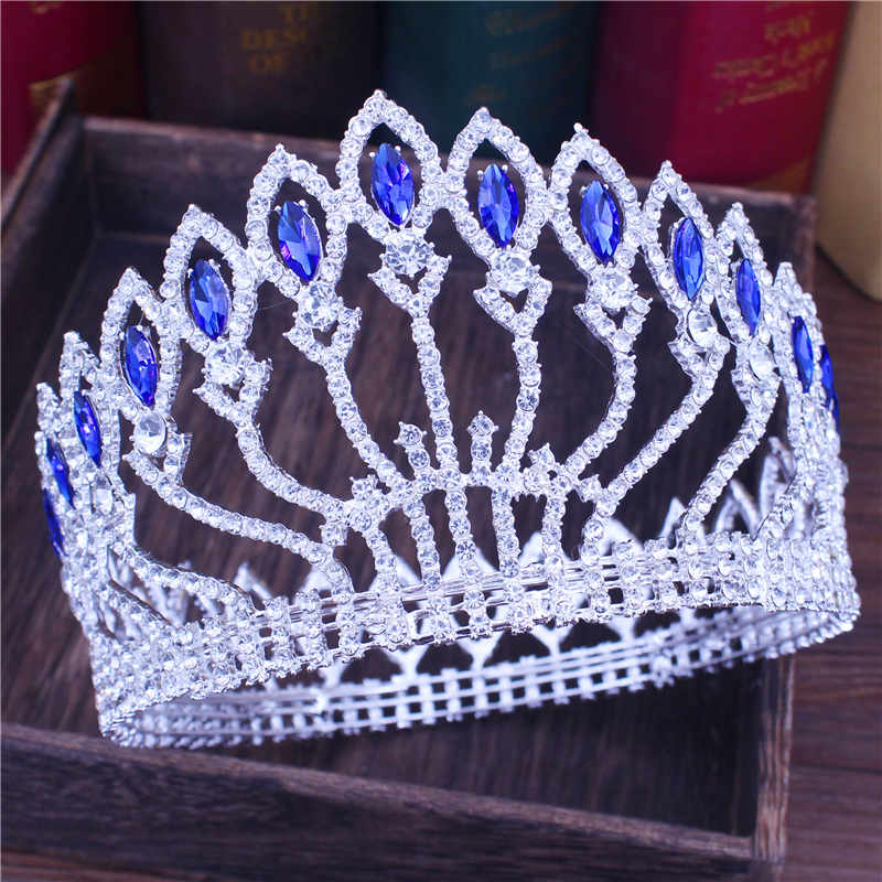 Peris Gems  04 Crystal Queen Wedding Tiara Crown | Women&