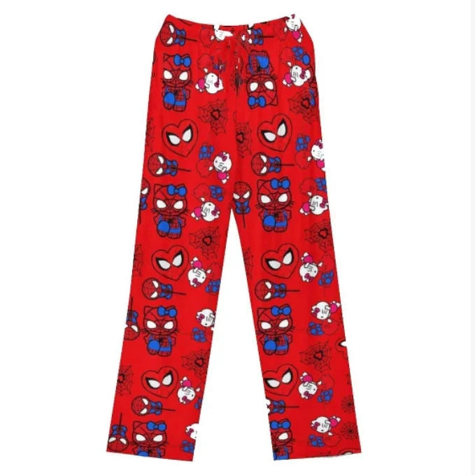 Peris Gems 04 / XL Hello Kitty Spider-Man anime pajama Pants Y2K cartoon loose slacks Family clothing Couple pants Girl gift Hello Kitty Spider-Man anime pajama Pants Y2K cartoon loose slacks Family clothing Couple pants Girl gift SHEIN Amazon Temu