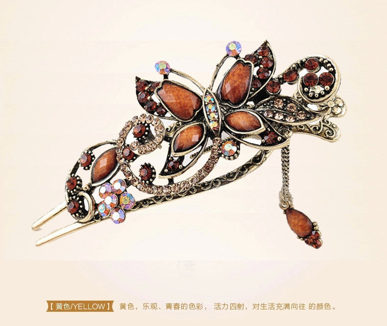 Peris Gems 05 Crystal Boho Bridal Hair Pins for Women | Butterfly Hair Clips Crystal Boho Bridal Hair Pins for Women Butterfly Hair Clips SHEIN Amazon Temu
