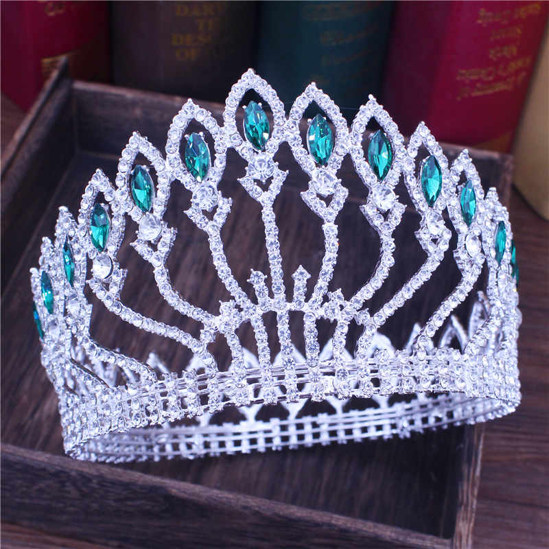 Peris Gems 05 Crystal Queen Wedding Tiara Crown | Women&