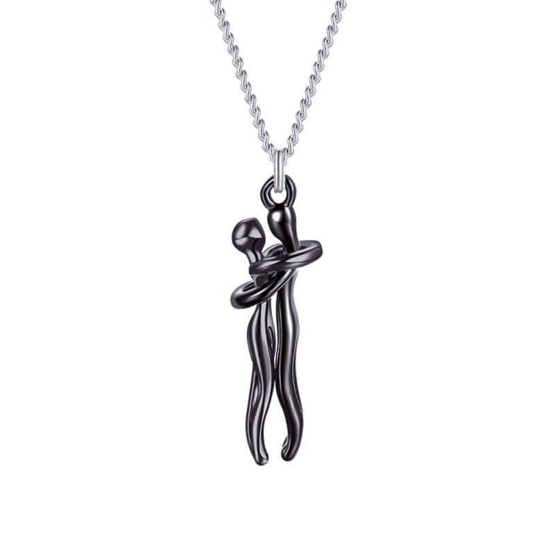 Peris Gems 07 Affectionate Hugging Pendant Necklace Unisex | Love Necklace SHEIN Amazon Temu
