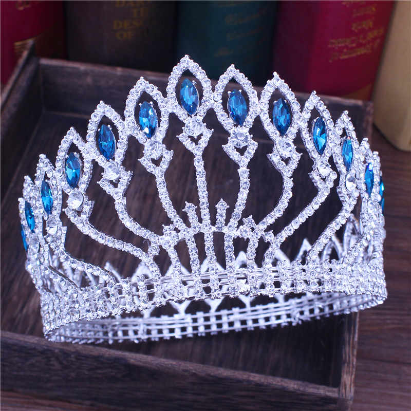 Peris Gems 07 Crystal Queen Wedding Tiara Crown | Women&