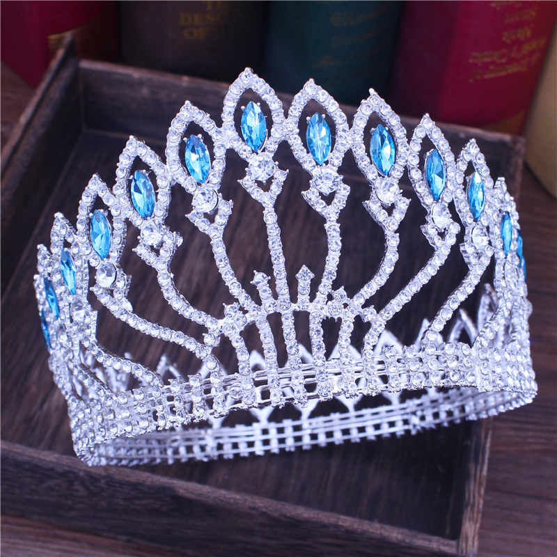 Peris Gems 08 Crystal Queen Wedding Tiara Crown | Women&