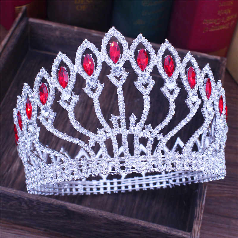 Peris Gems 09 Crystal Queen Wedding Tiara Crown | Women&