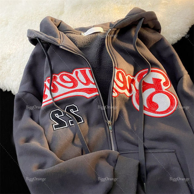 Peris Gems 1 9 / S Stitch-On Y2K Out of Sight Letters Jackets and Hoodies Unisex Stitch-On Y2K Out of Sight Letters Jacket and Hoodies Unisex SHEIN Amazon Temu