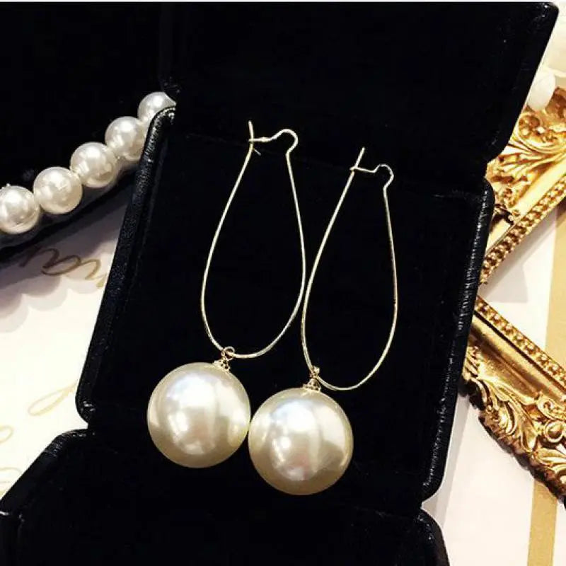 Peris Gems 1 Big Temperament Pearl Drop Dangle Earrings for Women SHEIN Amazon Temu