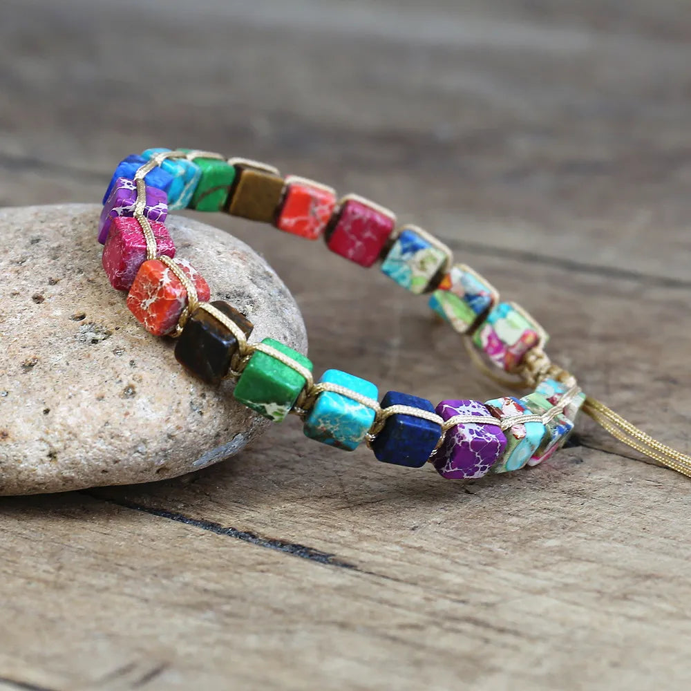 Peris Gems 1 Braided 7 Chakra Stone Energy Bracelets Unisex SHEIN Amazon Temu