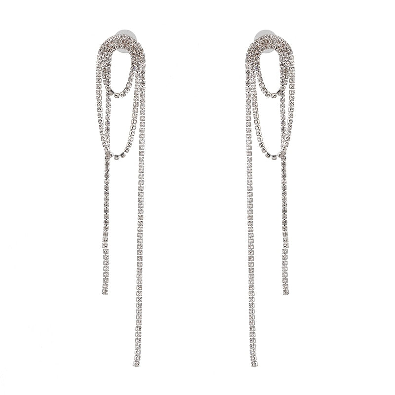 Peris Gems 1 Diamond Tassel Earrings for Women | Silver Heart Diamond Tassel Earrings for Women | Quality Silver Heart SHEIN Amazon Temu