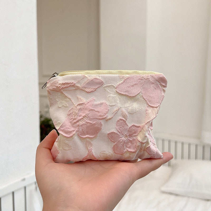 Peris Gems 1 Floral Canvas Small Zipper Coin Purse for Women | Lipstick Bags Floral Canvas Small Zipper Coin Purse for Women SHEIN Amazon Temu