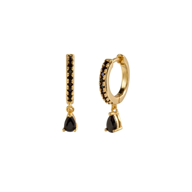 Peris Gems 1 Gold Hoop Diamond Earrings for Women | Round Gold Silver Luxury Earrings for Women SHEIN Amazon Temu