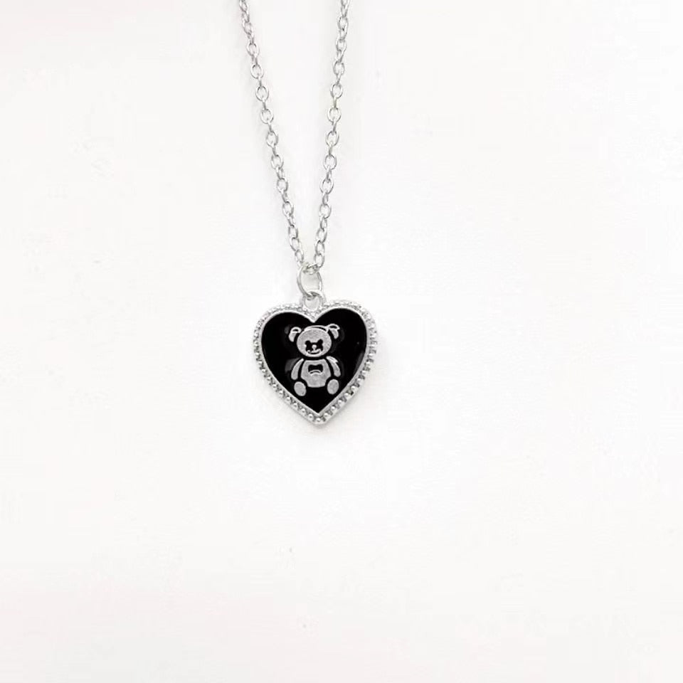 Peris Gems 1 Heart Teddy Bear Necklace | Love Bear Necklace SHEIN Amazon Temu