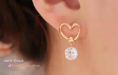 Peris Gems 1 Hollow Heart Diamond Dangle Earrings for Women SHEIN Amazon Temu