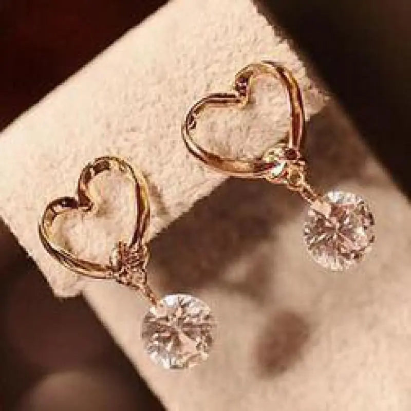 Peris Gems 1 Hollow Heart Diamond Dangle Earrings for Women SHEIN Amazon Temu