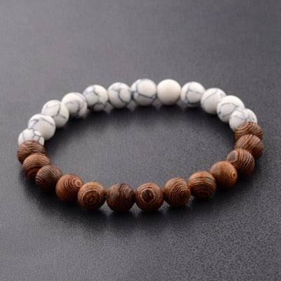 Peris Gems 1 Natural 8mm Wodd Bead Bracelets Unisex | Meditation Bracelet SHEIN Amazon Temu