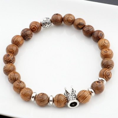Peris Gems 1 Natural Wood Cross Beads Bracelet Unisex | Wooden Prayer Beads Bracelet SHEIN Amazon Temu