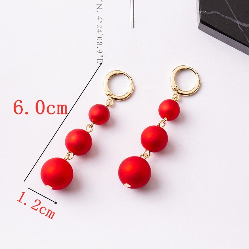 Peris Gems 1 Red Hang Tassel Earrings for Women | Gold Tassel Earrings for Women SHEIN Amazon Temu