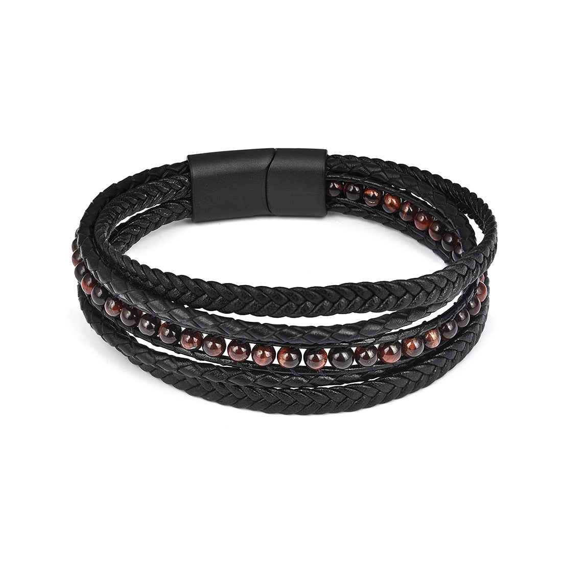 Peris Gems 10 / 18.5cm Woven Multilayered Bracelets Unisex | Stainless-Steel Clasp SHEIN Amazon Temu