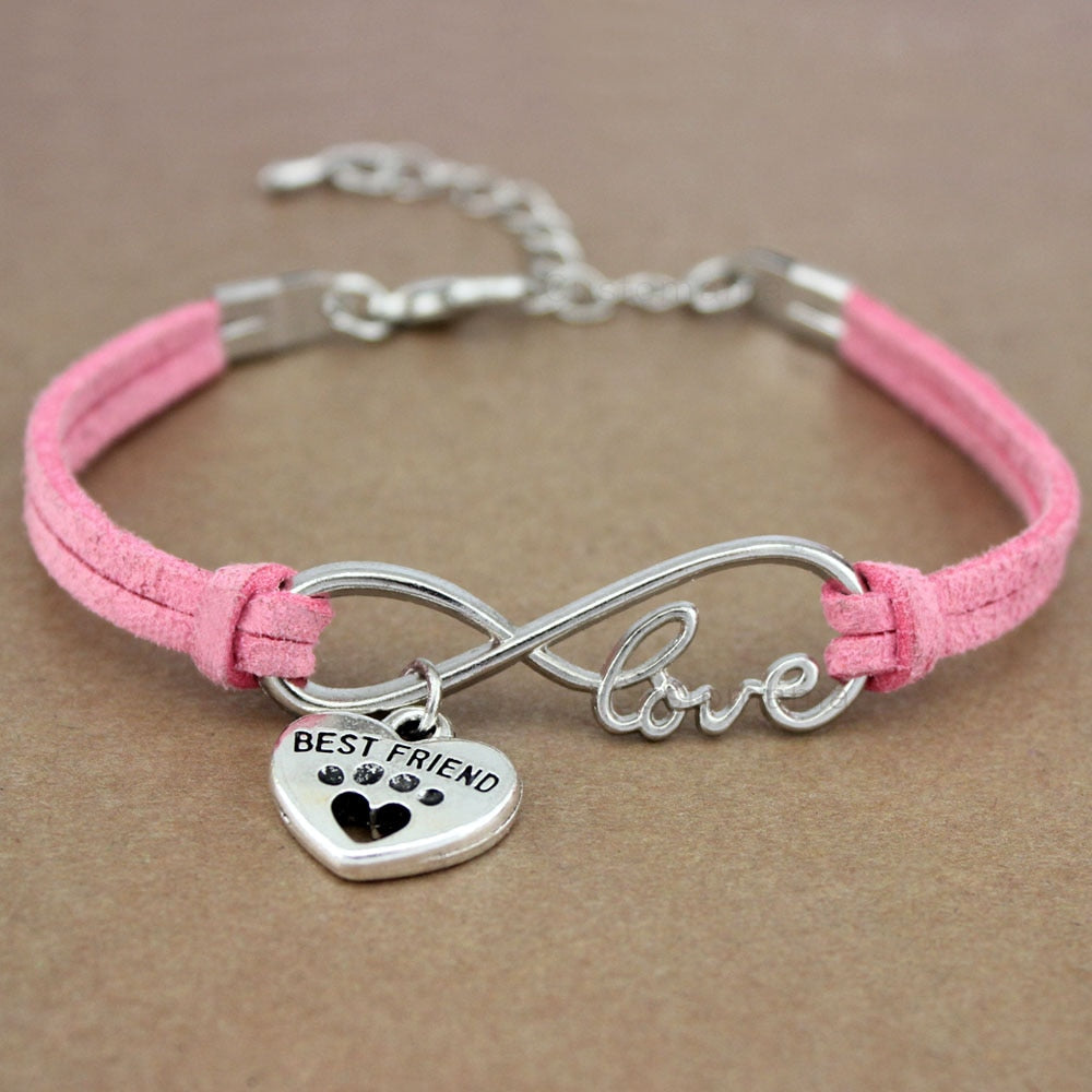 Peris Gems 10 Dog Paw Infinity Rope Bracelets for Women | Animal Love Charms Dog Paw Infinity Rope Bracelets for Women Animal Love Charms SHEIN Amazon Temu