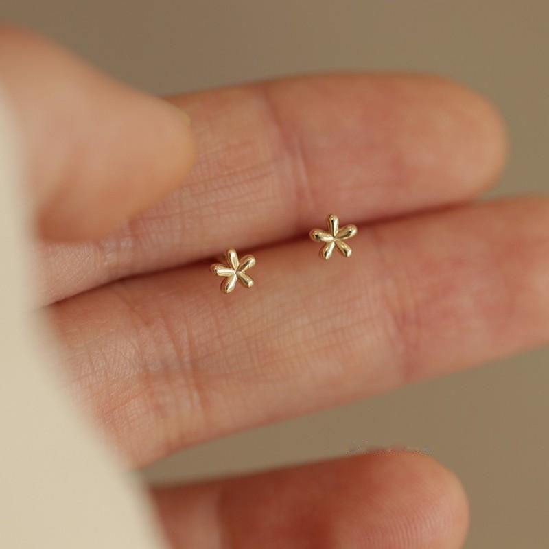 Peris Gems 10 / Gold Sterling Diamond Stud Earrings for Women | 14K Gold Earrings SHEIN Amazon Temu