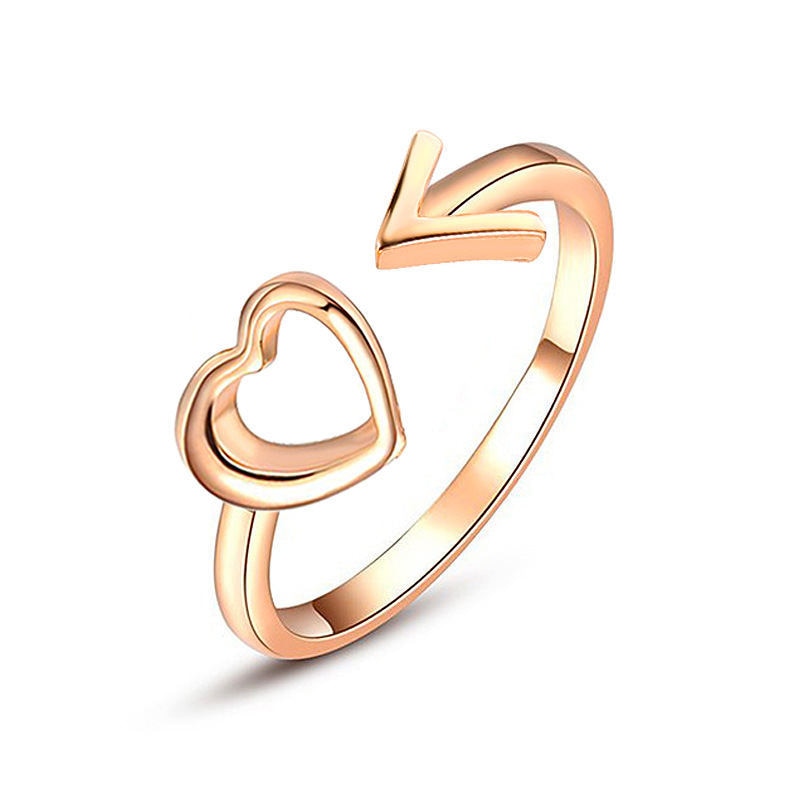 Peris Gems 10 Hollow Heart Adjustable Rings for Women | Gold Silver Collection Hollow Heart Adjustable Rings for Women | Gold Silver SHEIN Amazon Temu