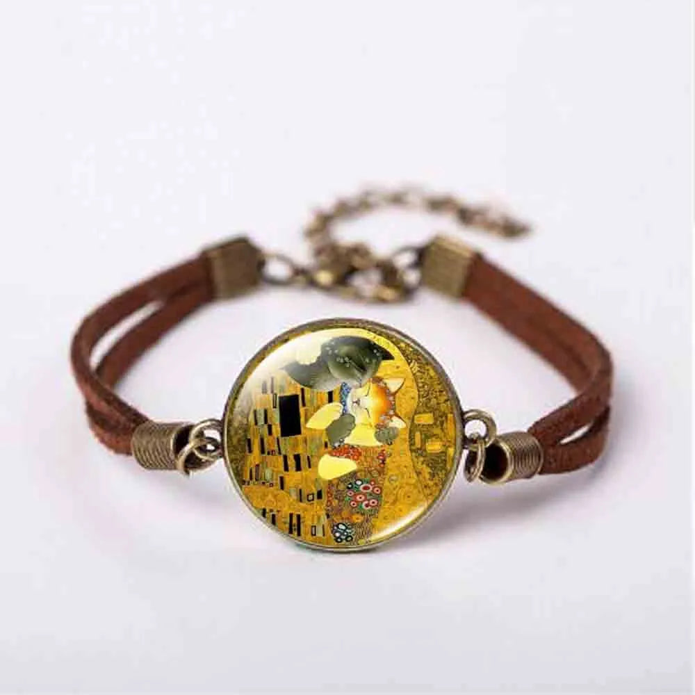Peris Gems 10 Mother and Child by Gustav Klimt Art Photo Bracelet SHEIN Amazon Temu