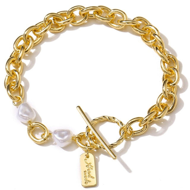 Peris Gems 10 Thick Chain-Link Bangle Bracelets for Women | 3pc Snake Chain SHEIN Amazon Temu