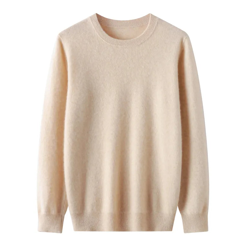 Peris Gems 100% Pure Merino Wool Cashmere Sweater for Men: Fashionable Round Neck Top 100% Pure Merino Wool Cashmere Sweater for Men: Round Neck SHEIN Amazon Temu