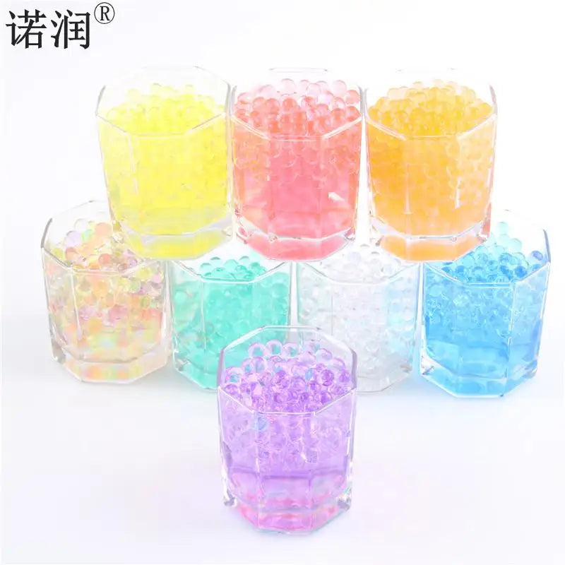 Peris Gems 10000 Pcs/Bag Home Decor Pearl Shaped Crystal Soil Water Beads Bio Gel Ball For Flower/Weeding Mud Grow Magic Jelly Balls SHEIN Amazon Temu