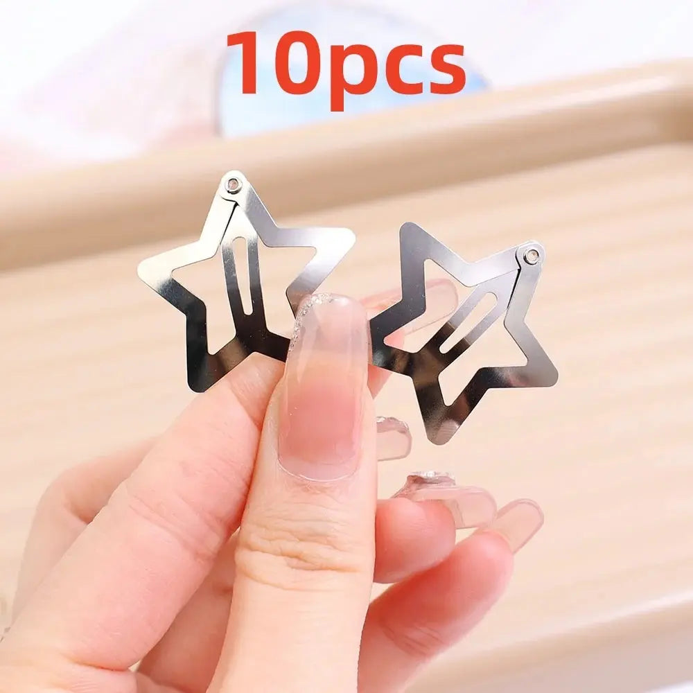 Peris Gems 10pcs 10/25/50/100/200pcs Y2K Silver Star Hair Clips for Girls Metal Snap Clip Hairpins Barrettes Hair Grip Jewel Hair Accessories 10/25/50/100/200pcs Y2K Silver Star Hair Clips for Girls Metal Snap Clip Hairpins Barrettes Hair Grip Jewel Hair Accessories SHEIN Amazon Temu