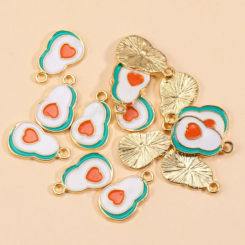 Peris Gems 10pcs 5 10Pcs Enamel Orange Charms for Earrings Pendants Necklaces Fruit Tangerine Charms Handmade DIY Jewelry Making Accessories SHEIN Amazon Temu