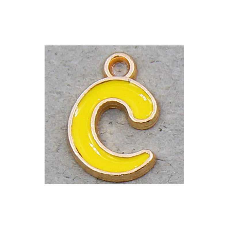 Peris Gems 10pcs C 10pcs 10mm English Alphabet Pendant Enamel Charms Initial Letter Pendants For Jewelry Making Handmade DIY Bracelet Earrings SHEIN Amazon Temu