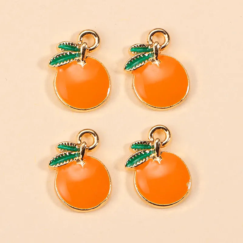 Peris Gems 10Pcs Enamel Orange Charms for Earrings Pendants Necklaces Fruit Tangerine Charms Handmade DIY Jewelry Making Accessories SHEIN Amazon Temu